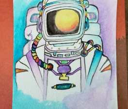 Space Man Print 4x6