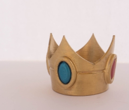 Princess Peach Crown 3 D print finished