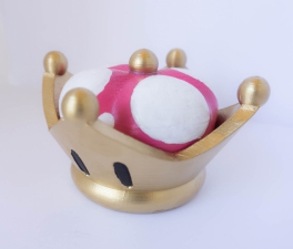 Bowsette crown 3D print finished 